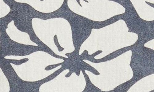 Rip Curl Las Dalias Cotton & Linen Strapless Top In Navy