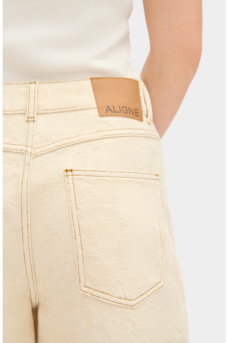 Victoria Denim Shorts, Alternate, color, ECRU