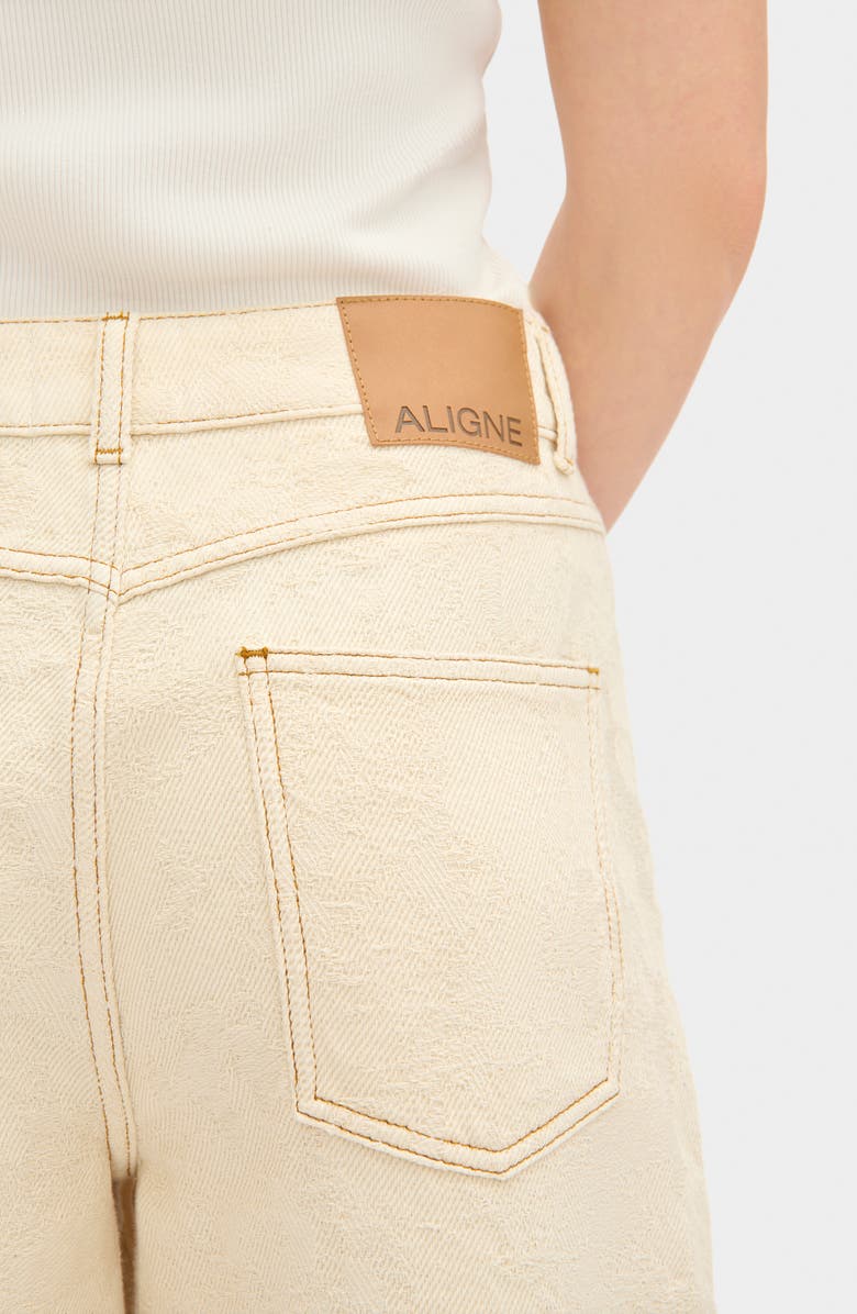 ALIGNE Victoria Denim Shorts, Alternate, color, Ecru