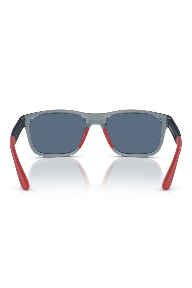 Kids' 48mm Pillow Sunglasses, Alternate, color, SHINY BLUE / DARK BLUE