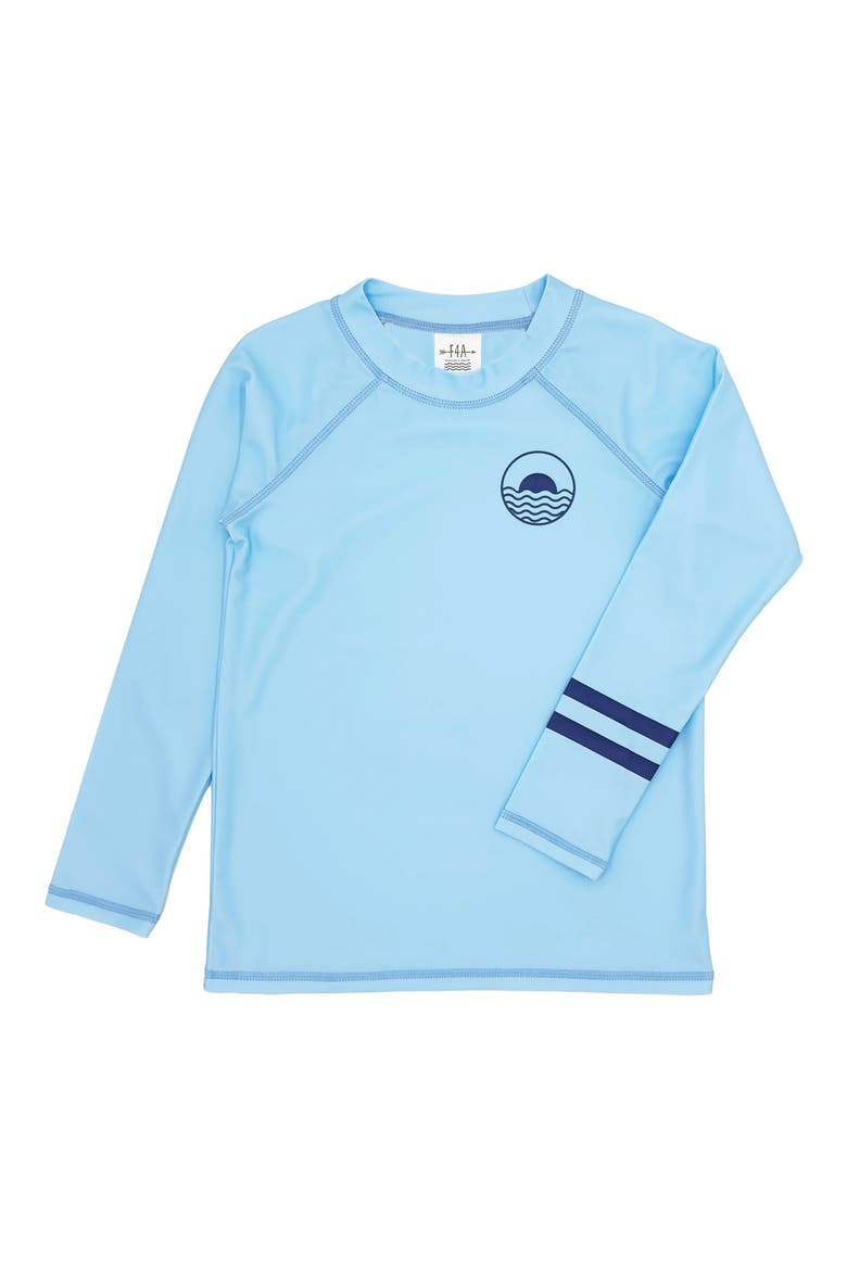 Kids' Icon Long Sleeve Rashguard, Alternate, color, CRYSTAL BLUE