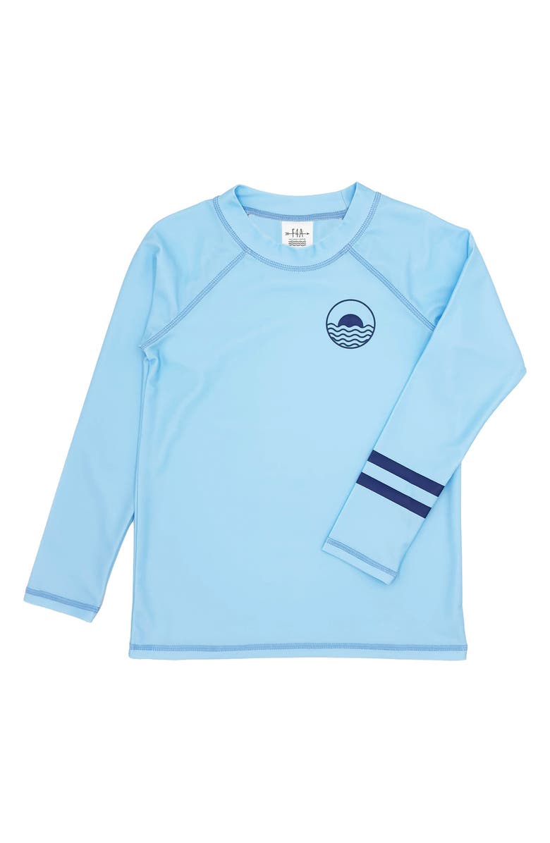 Feather 4 Arrow Kids' Icon Long Sleeve Rashguard, Alternate, color, Crystal Blue