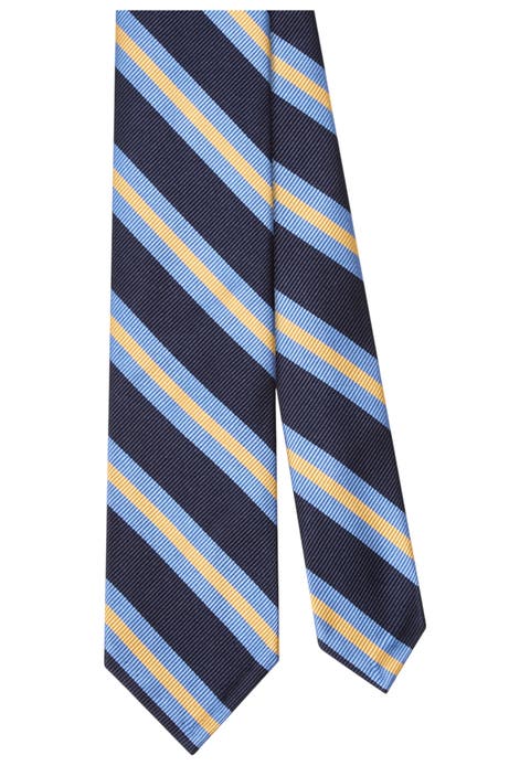 Newman 7-Fold Signature Repp Silk Necktie
