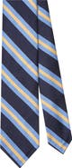 Robert Talbott Newman 7-Fold Signature Repp Silk Necktie