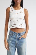 R13 Women's Distressed Cotton Tank