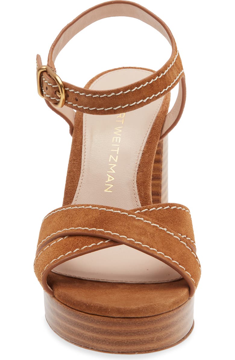 Stuart Weitzman Dayna Platform Sandal, Alternate, color, Doe