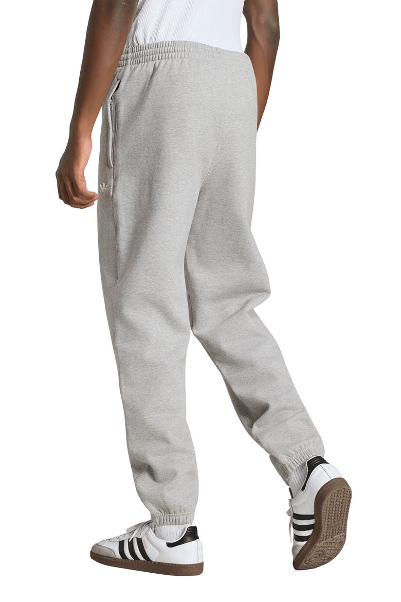 Trefoil Essentials Fleece Joggers, Alternate, color, MEDIUM GREY HEATHER