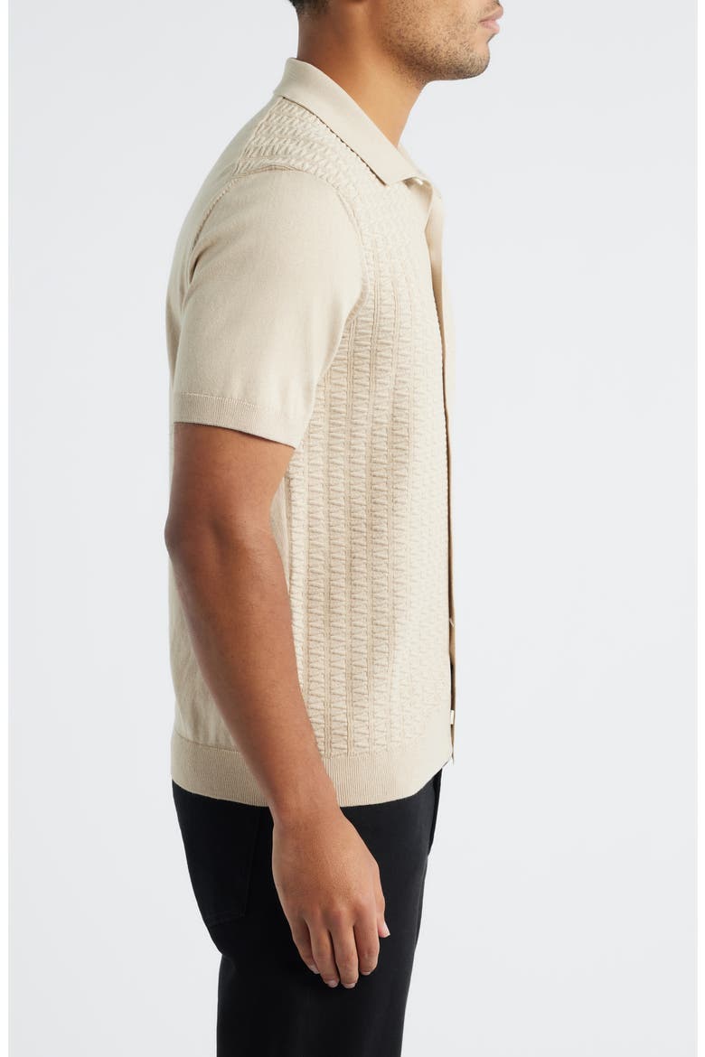 Short Sleeve Cardigan, Alternate, color, SAND