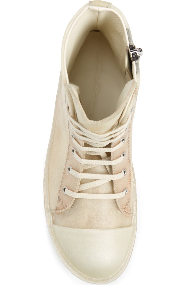 Rick Owens Clear Sole High Top Sneaker, Alternate, color,