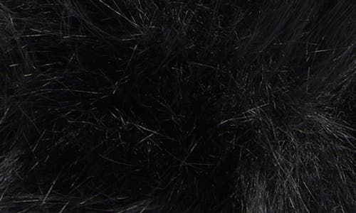Steve Madden Faux Leather & Faux Fur Earmuffs In Black