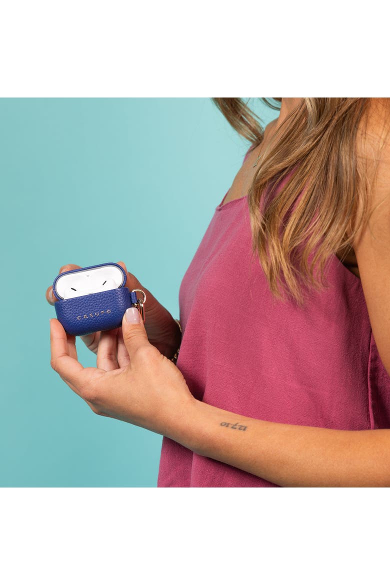 Airpod Case with Ring, Alternate, color, Cobalt