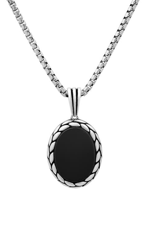 Men's Sterling Silver Pendant Necklace