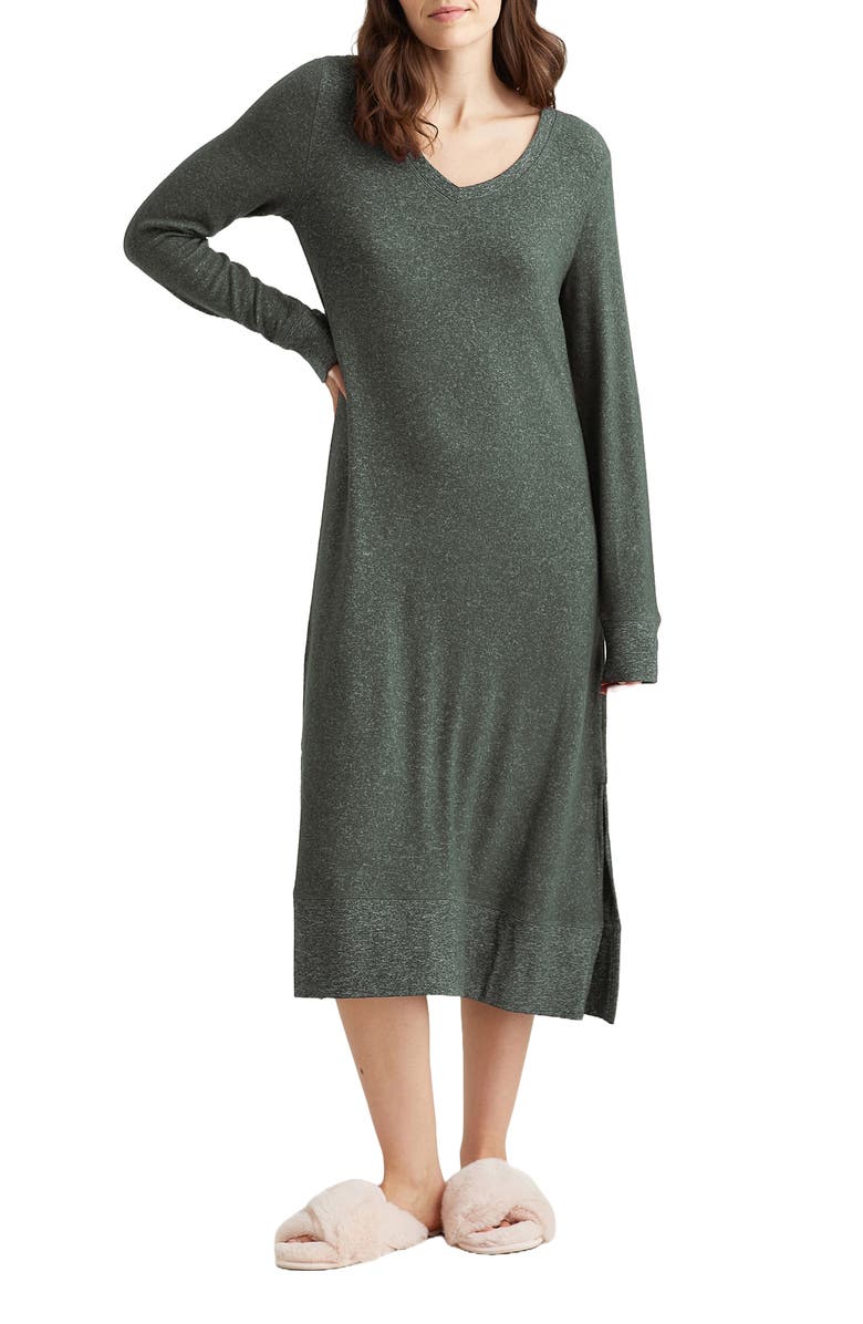 Papinelle Feather Soft Long Sleeve Night Gown, Main, color, 