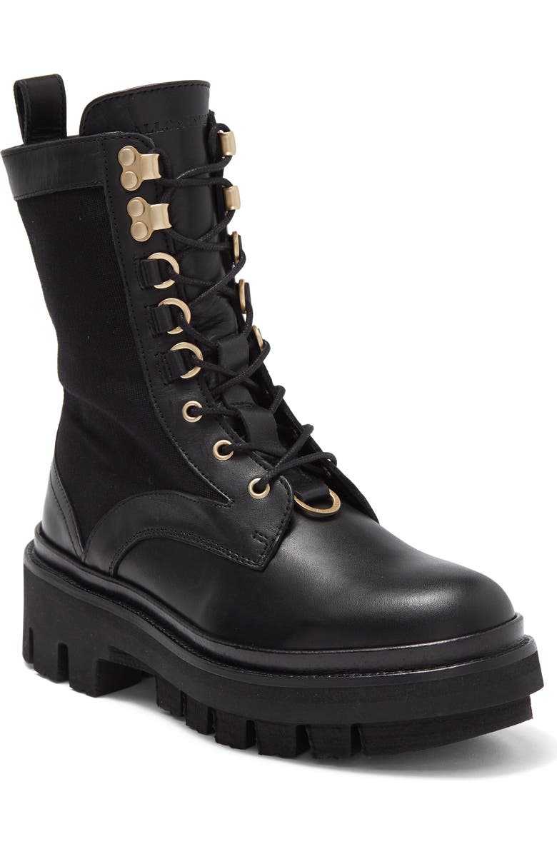 AllSaints Beth Combat Boot, Main, color,