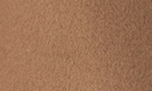 Sofia Cashmere Toscana Genuine Lamb Shearling Collar Wool Blend Coat In Brown
