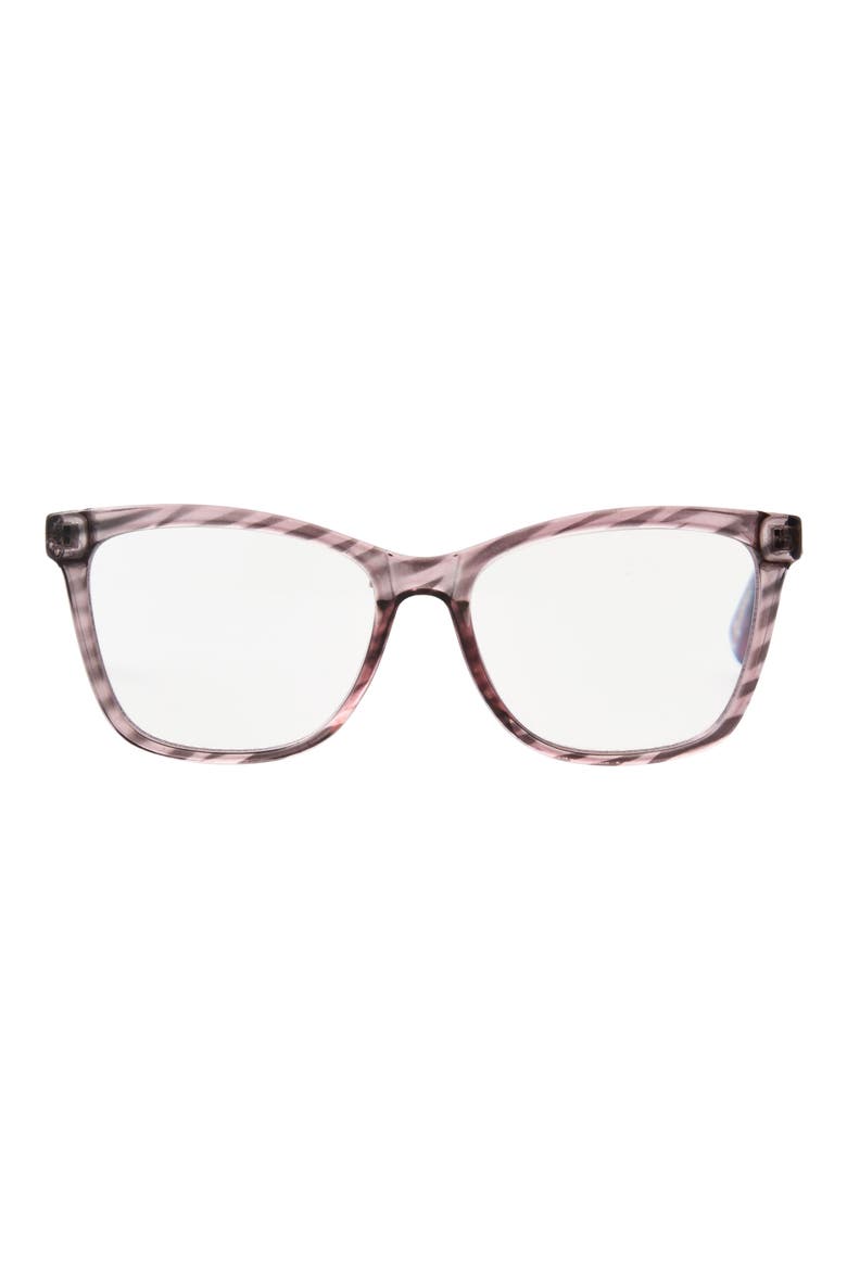 Square Blue Light Blocking Glasses, Main, color, LIGHT PURPLE