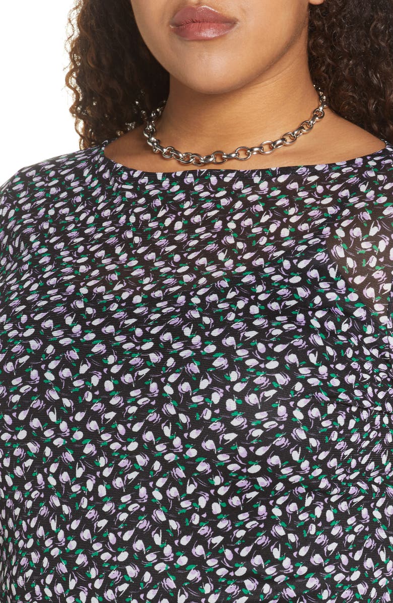 Halogen<sup>®</sup> Boat Neck Mesh Top, Alternate, color, 