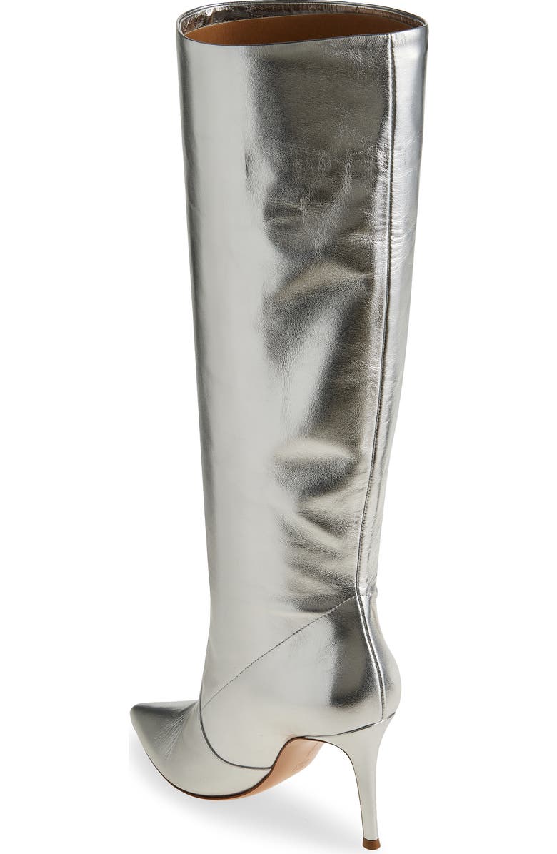 Gianvito Rossi Metallic Tall Boot, Alternate, color,