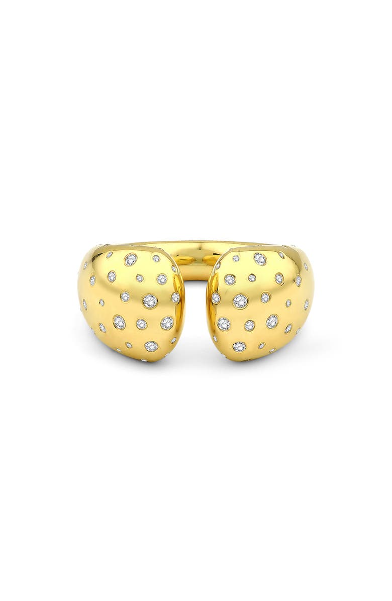Kloto Mia Diamond Bypass Ring, Alternate, color, Gold