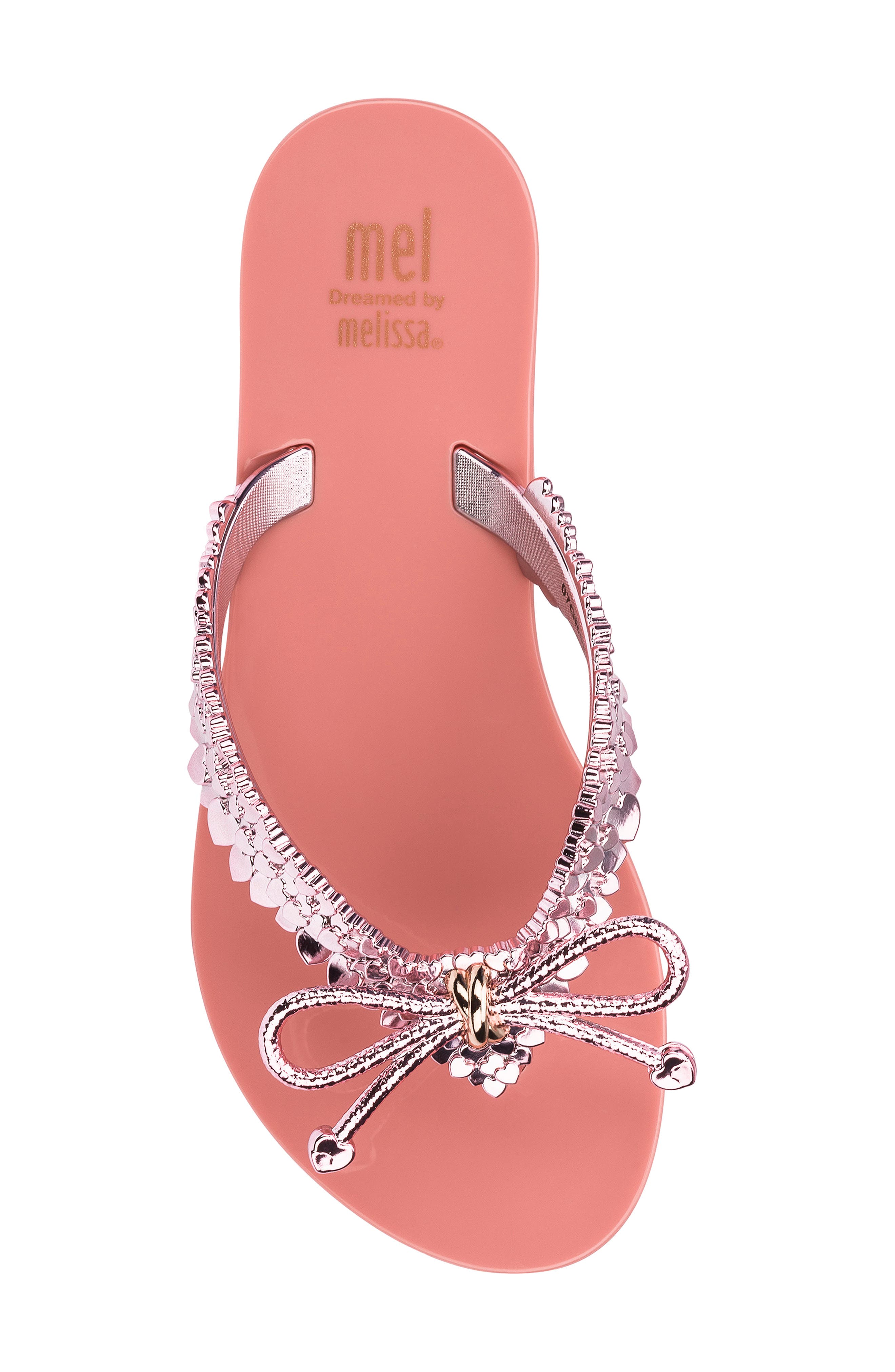Harmonic Metallic Flip Flop, Alternate, color, ROSE GOLD