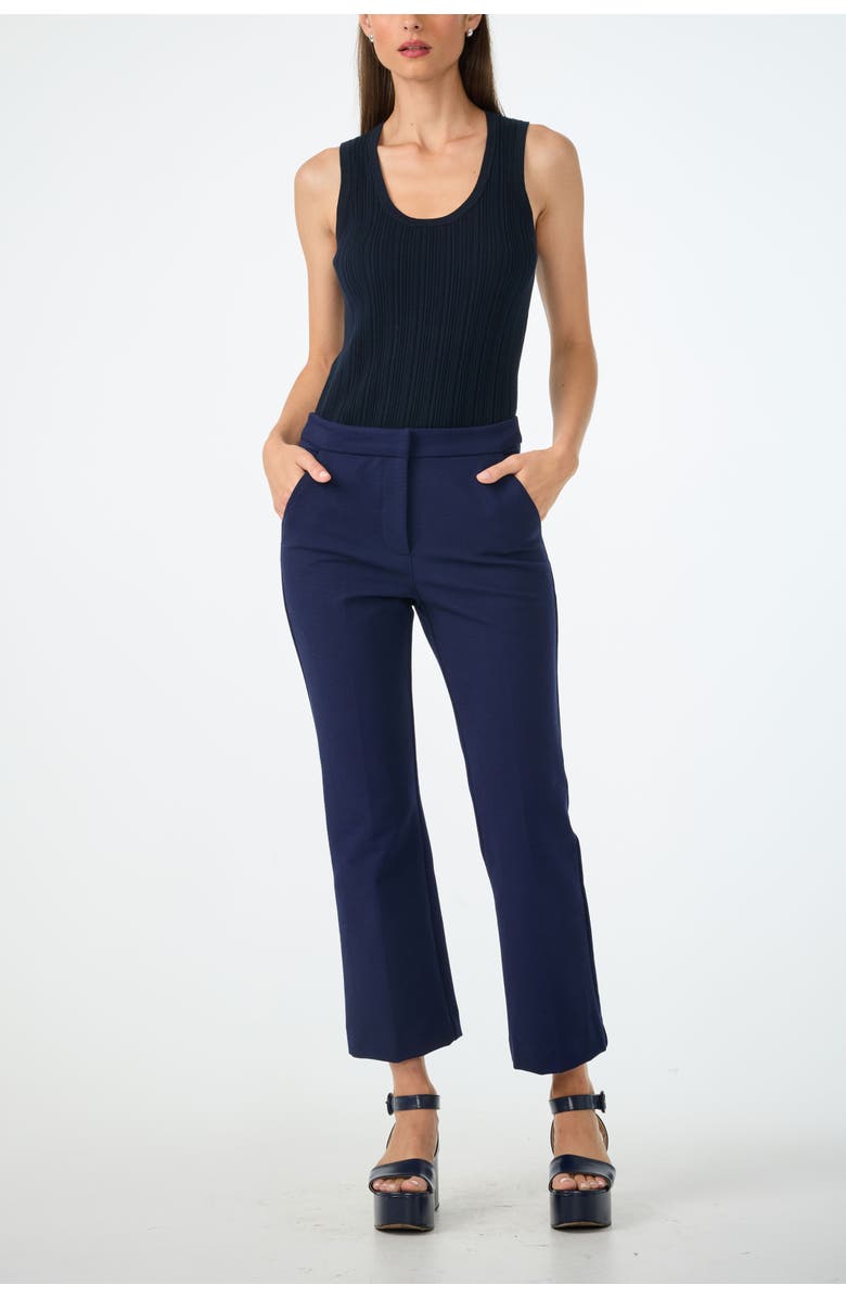 Trina Turk Gibraltar Scoop Neck Knit Tank, Alternate, color, Indigo