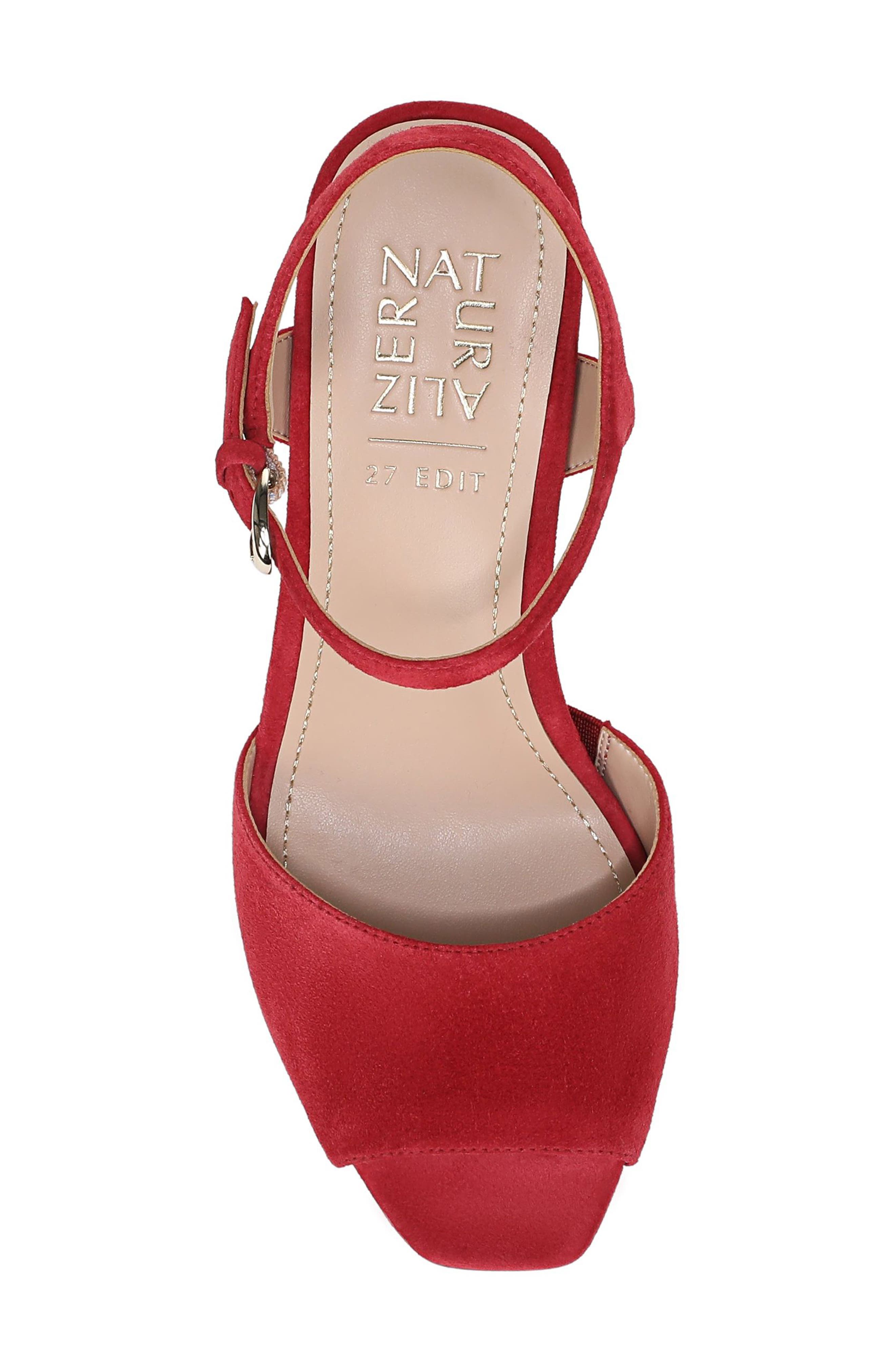 Autumn Ankle Strap Sandal, Alternate, color, HEART FLAME SUEDE