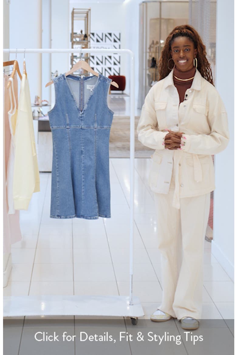 Serra Pleated Denim Minidress video