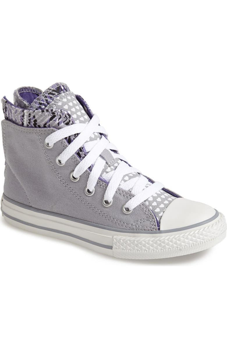 Converse Chuck Taylor<sup>®</sup> All Star<sup>®</sup> Zip Back High Top Sneaker, Main, color,