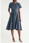Belted Front Tuck Dress