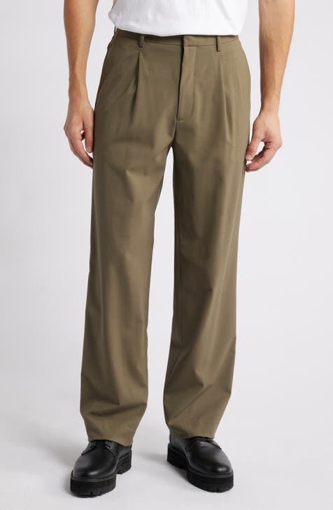 Theory size 38 good Flat front Cotton blend Khaki