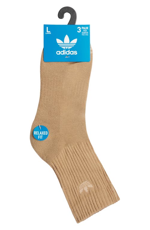 Adidas Originals Adidas Assorted 3-pack Trefoil Performance Crew Socks In Multi