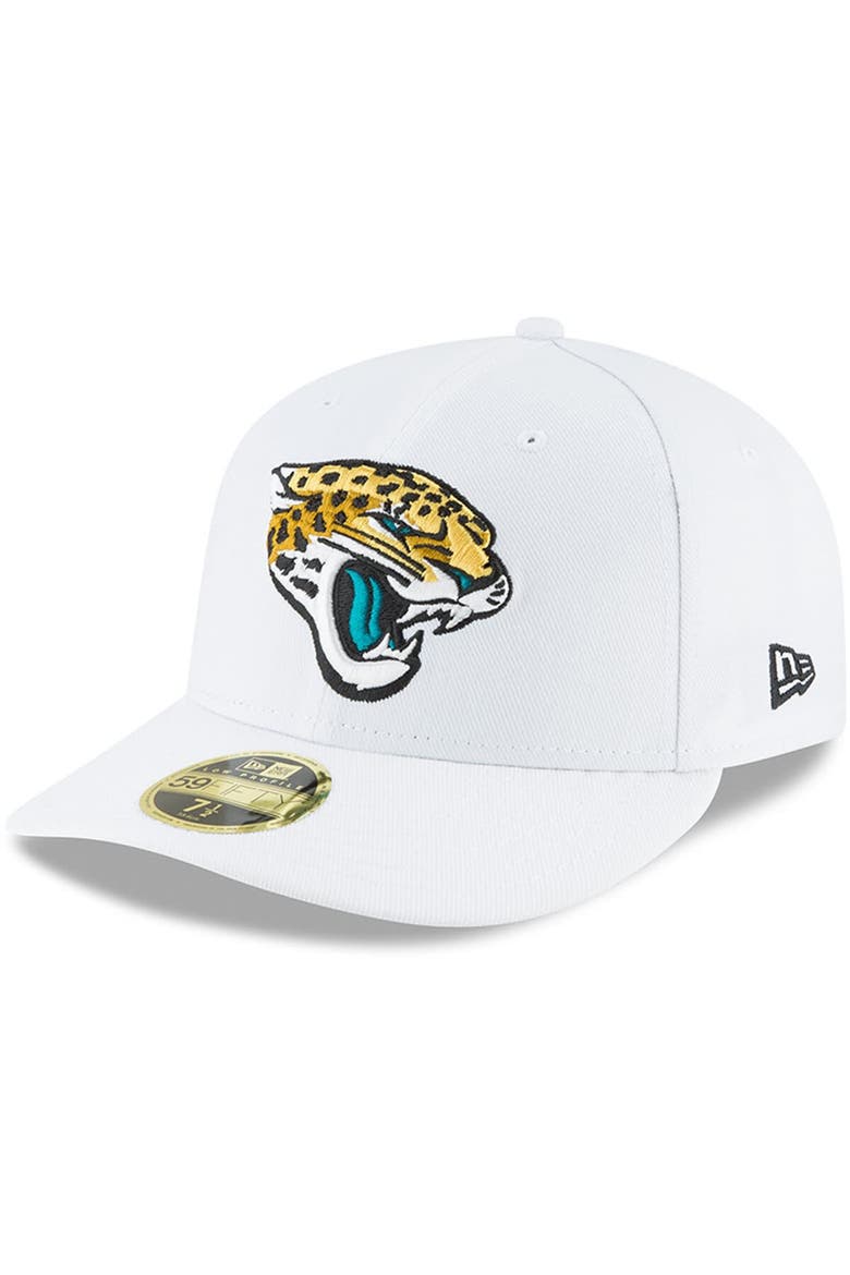 Men's New Era White Jacksonville Jaguars Omaha Low Profile 59FIFTY Fitted Hat, Alternate, color, White