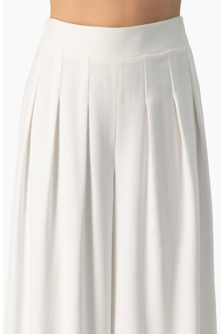 Relaxed High-Rise Wide-Leg Crepe Palazzo Trousers, Alternate, color, White