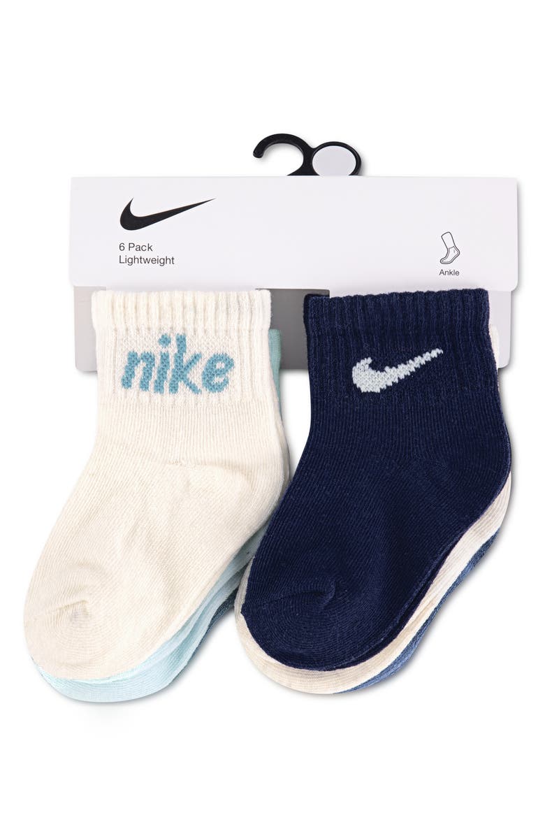 Nike Everyone From Day One 6-Pack Socks, Alternate, color, Glacier Blue