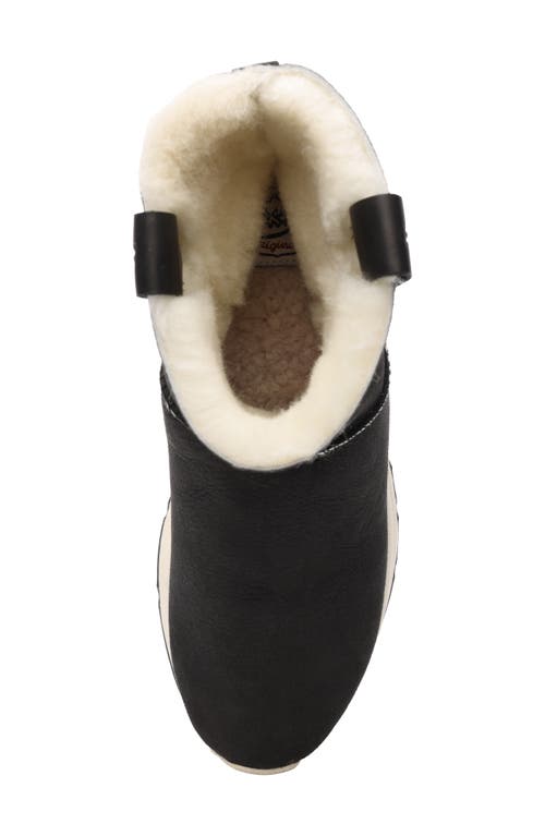 Ash Kyoto Faux Shearling Bootie In Black/black