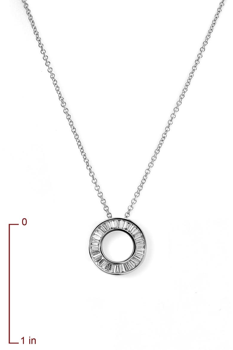 Circle of Life Small Diamond Pendant Necklace (Nordstrom Exclusive), Alternate, color, WHITE GOLD