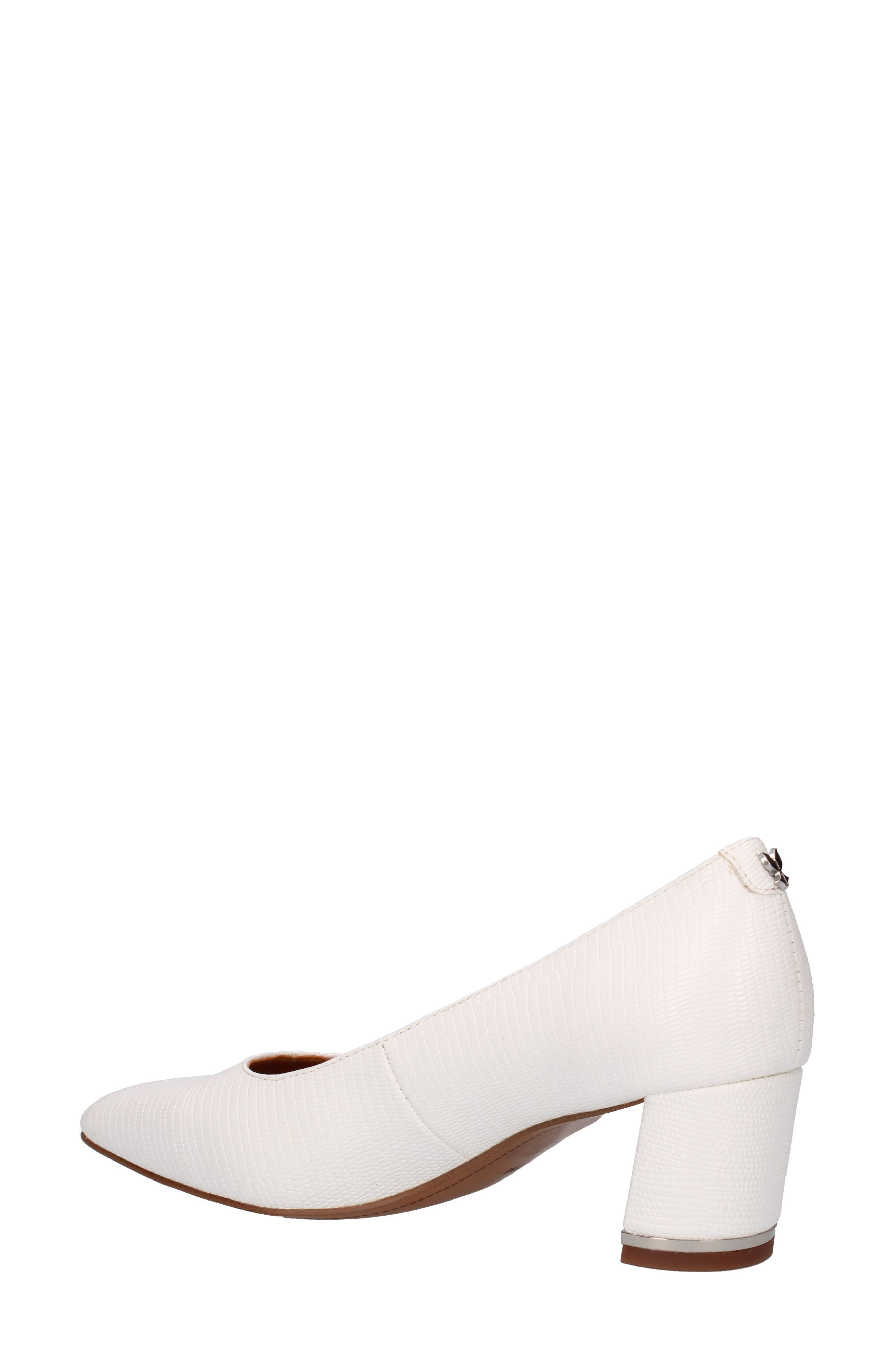 Olivienne Snakeskin Embossed Pump, Alternate, color, WHITE