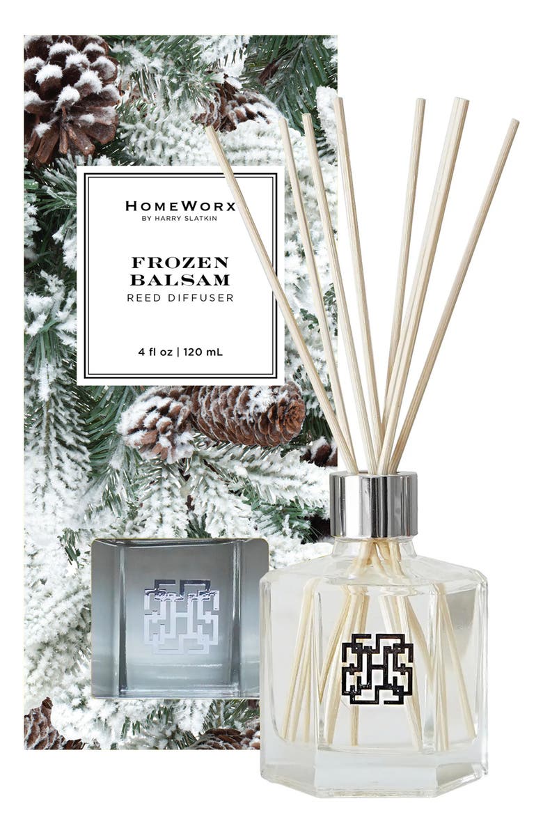 HOMEWORX BY SLATKIN & CO. Frozen Balsam Reed Diffuser, Main, color, 