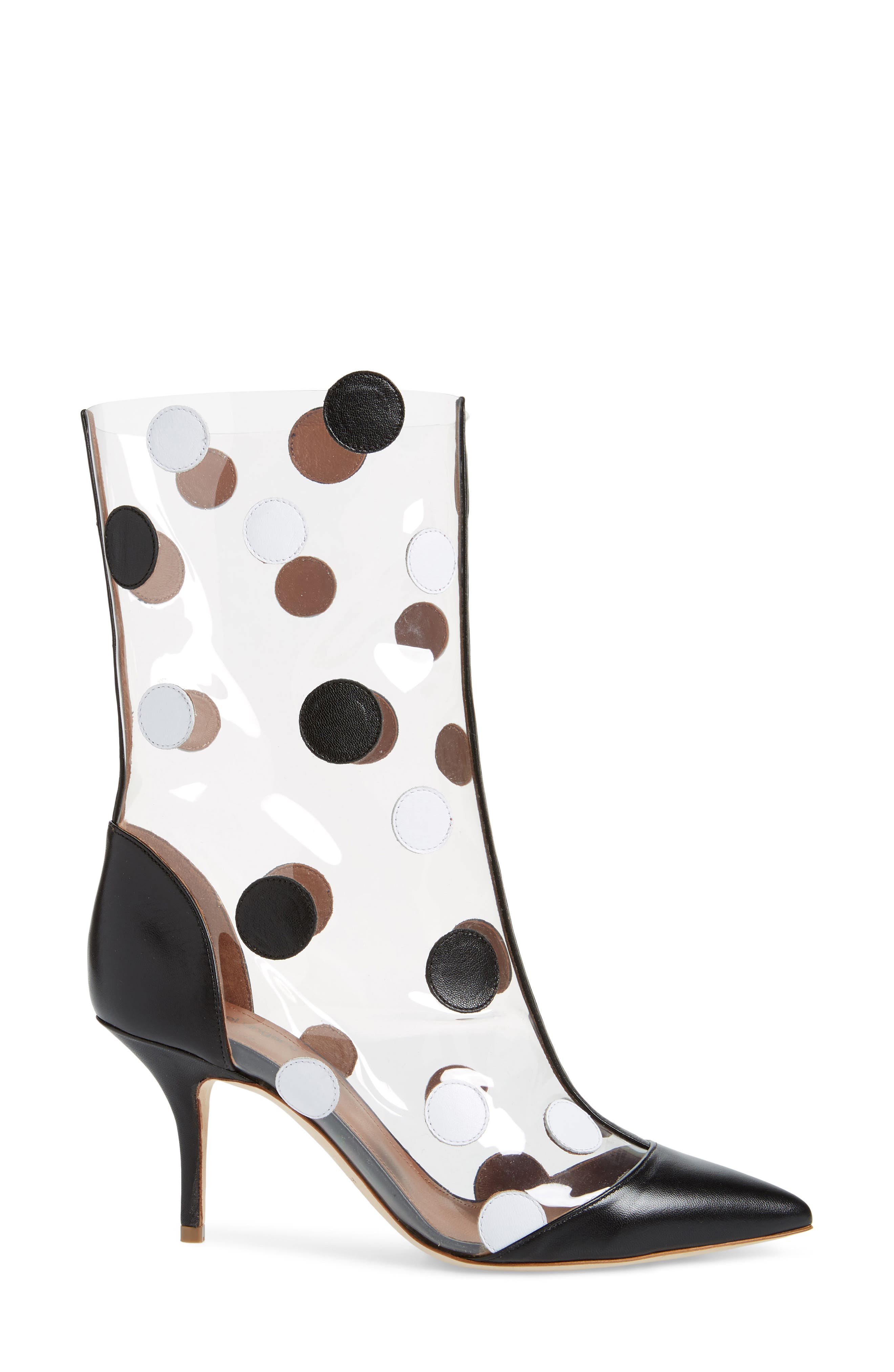Malone Souliers x Emanuel Ungaro Katoucha Polka Dot Bootie, Alternate, color, 