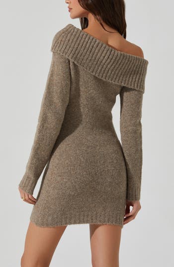 Leya Off the Shoulder Sweater Dress