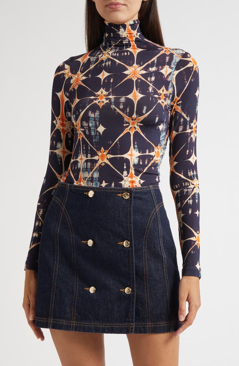 Ulla Johnson Aurelia Long Sleeve Turtleneck, Main, color, Phoenix