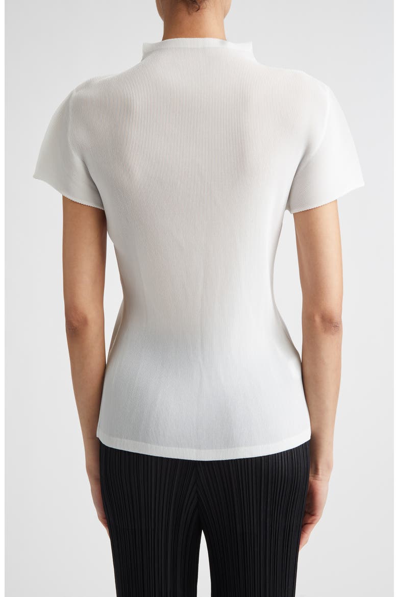 Mist Basics Funnel Neck Top, Alternate, color, WHITE