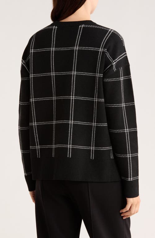 Nordstrom Rack Patterned Crewneck Sweater In Brown