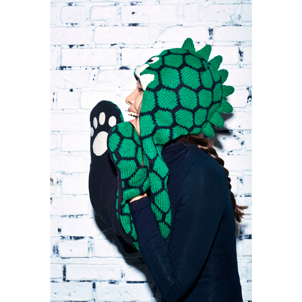 Nirvana Designs Hand Knit Dinosaur Hatscarf | Nordstrom