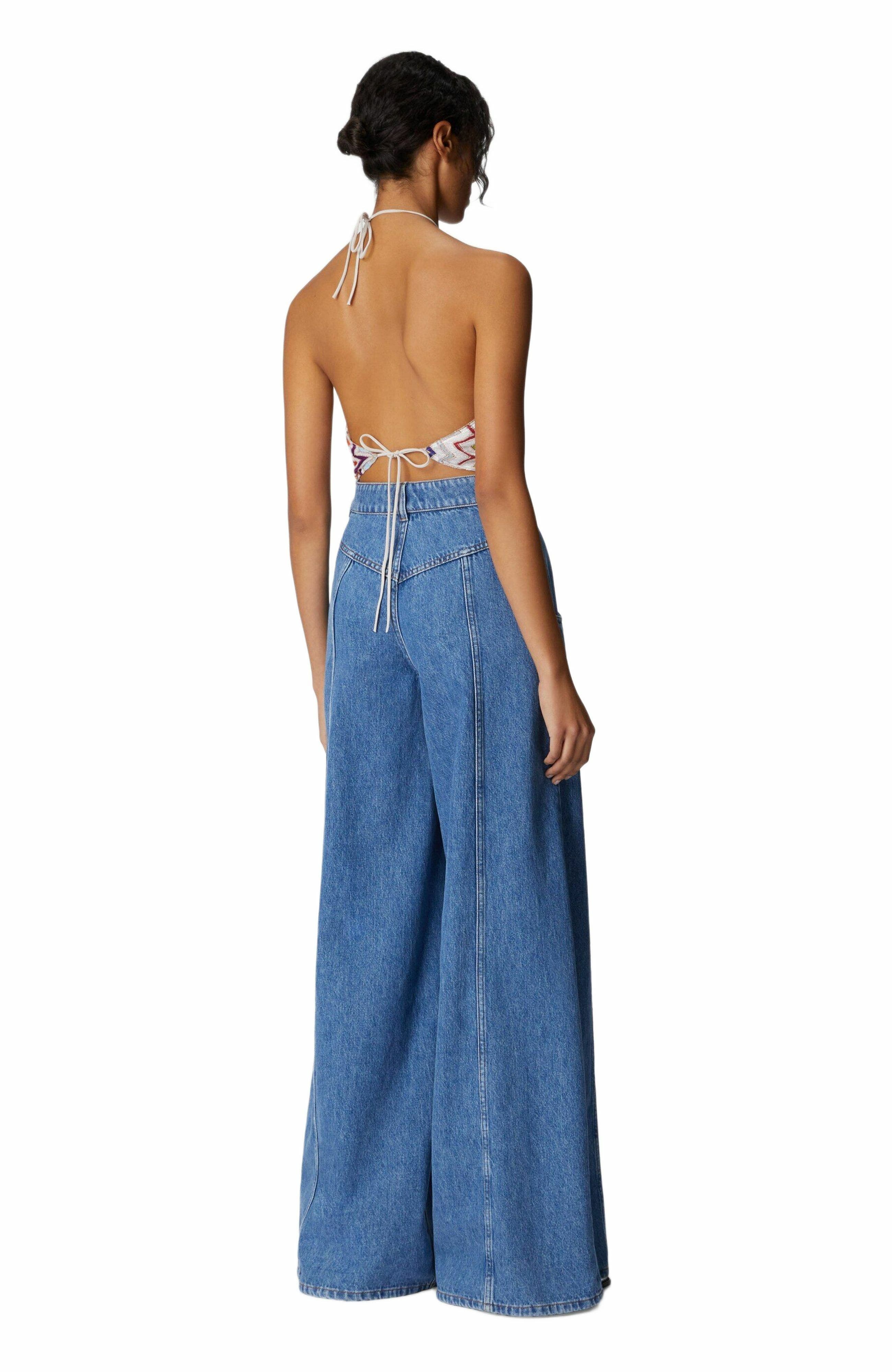 Halter Neck Top With Zig Zag Pattern - image 2