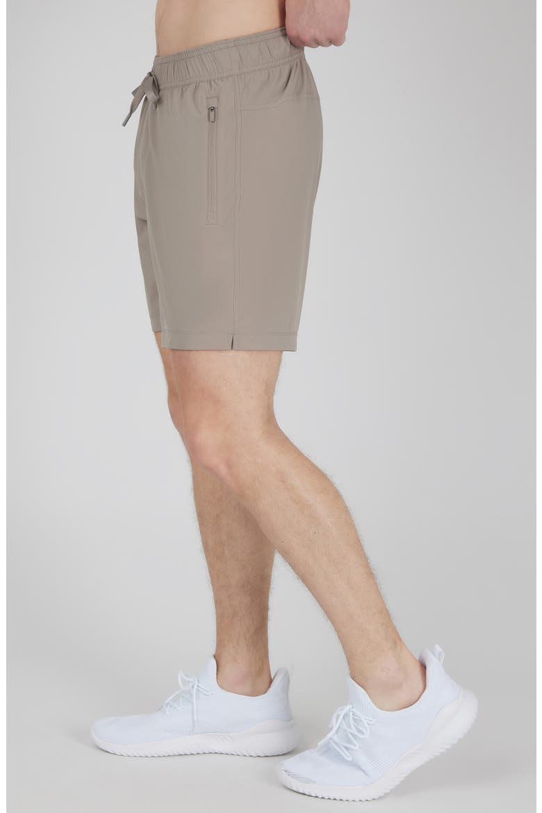 Stretch Tech Knit Active Shorts, Alternate, color, SATELLITE