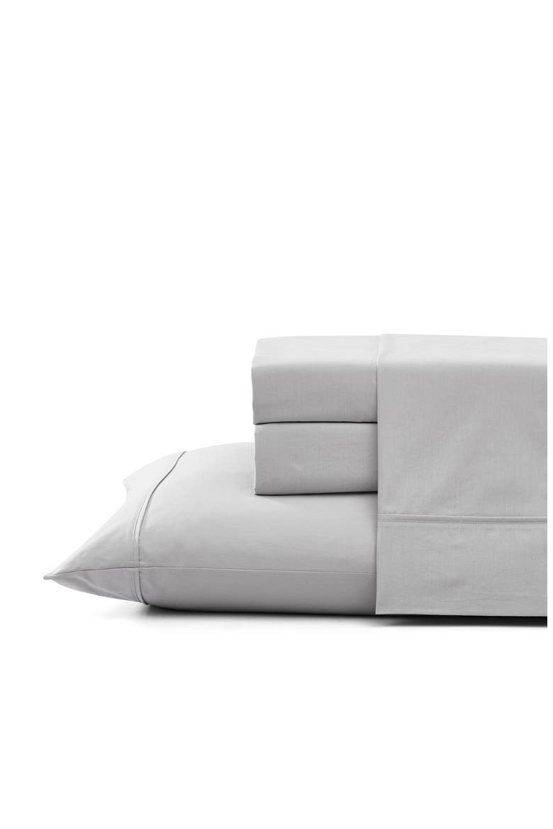 Solid Cool Zone Cotton Sheet Set, Main, color, DOVE GREY
