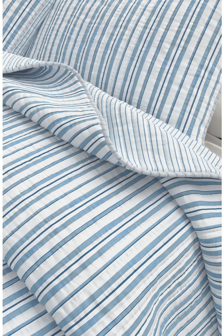 Watercolor Striped Quilt Set, Alternate, color, BLUE WATERCOLOR STRIPE