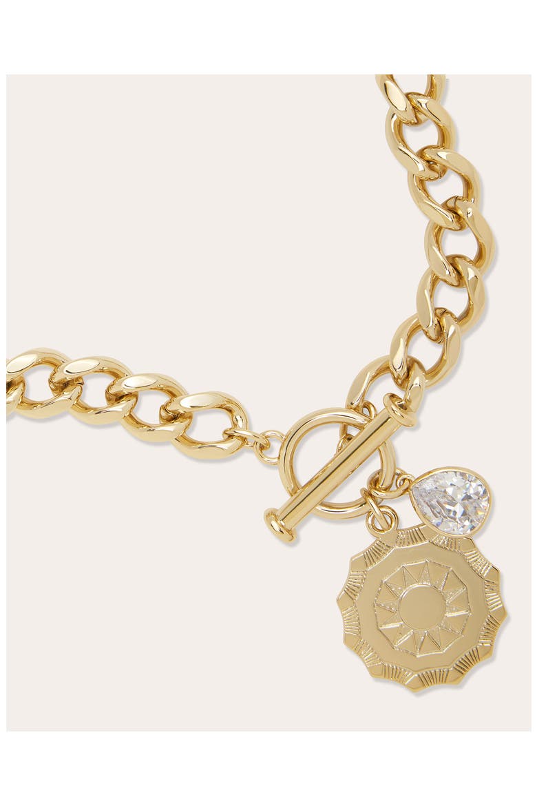 Julieta Curb Chain Necklace, Alternate, color, GOLD