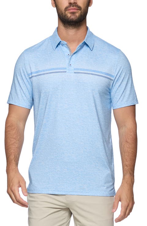 Peoria Ombré Stripe Performance Polo